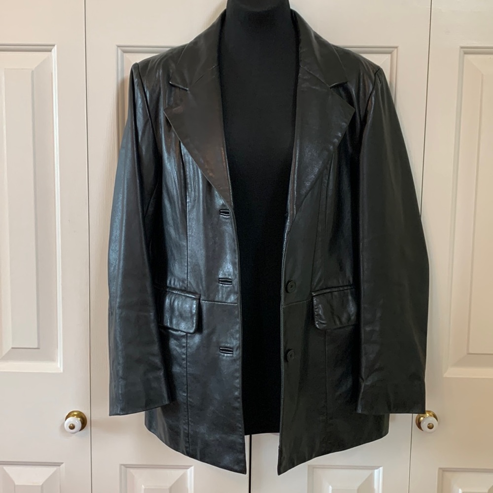 Lambskin Black Leather Jacket ~